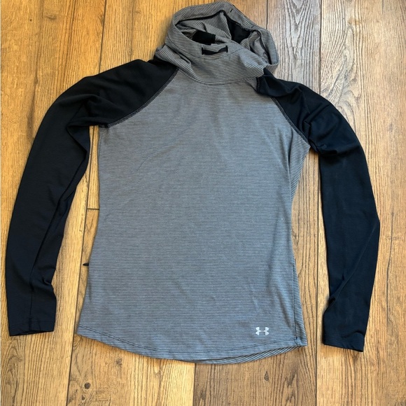 Under Armour Black and Gray Raglan Long Sleeve Jersey - Picture 2 of 4